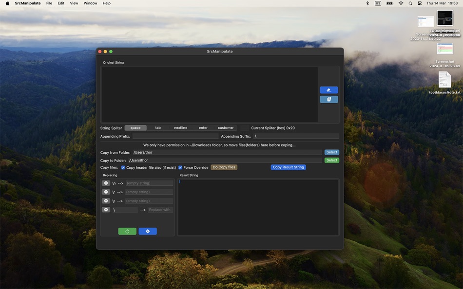 #1. SrcManipulate (macOS) 由: Zhanfei Huang