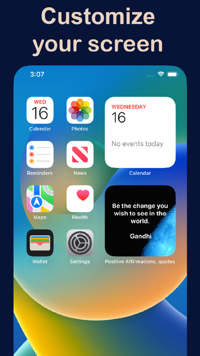 Positive affirmations, quotes Screenshot