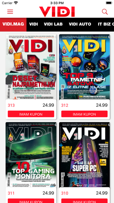 Screenshot #1 pour Vidi časopis