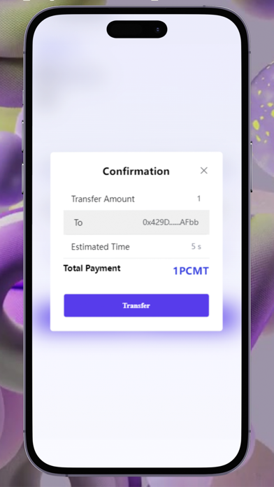 PCM Wallet Screenshot