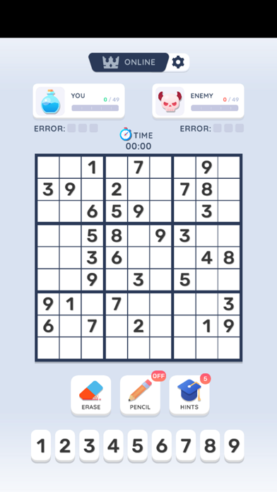 Classic Sudoku Online Screenshot