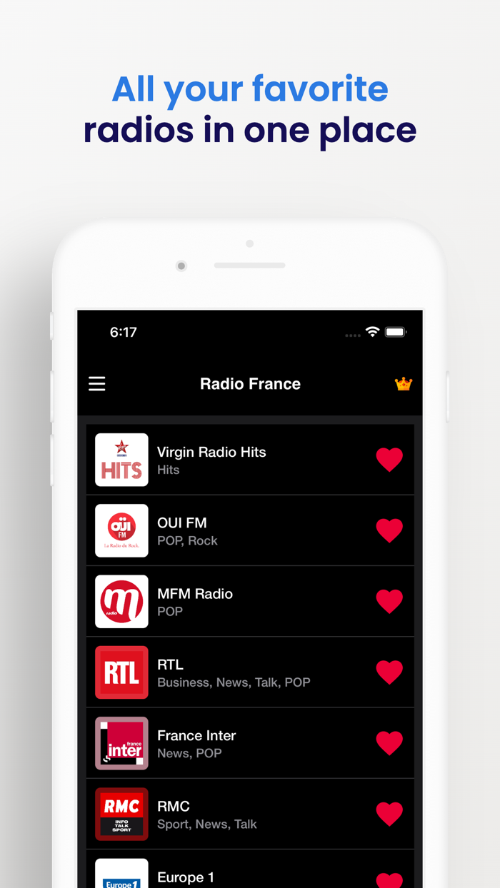 French radio stations online