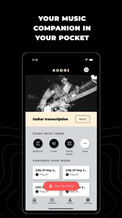 KODAI - Audio to midi Screenshot