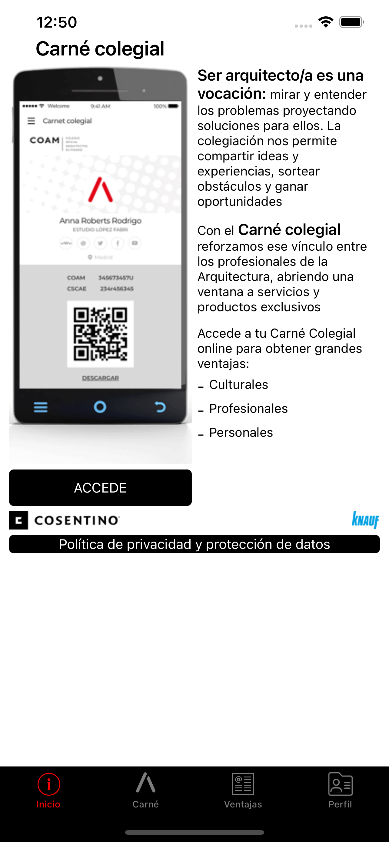 Carné Colegial CSCAE