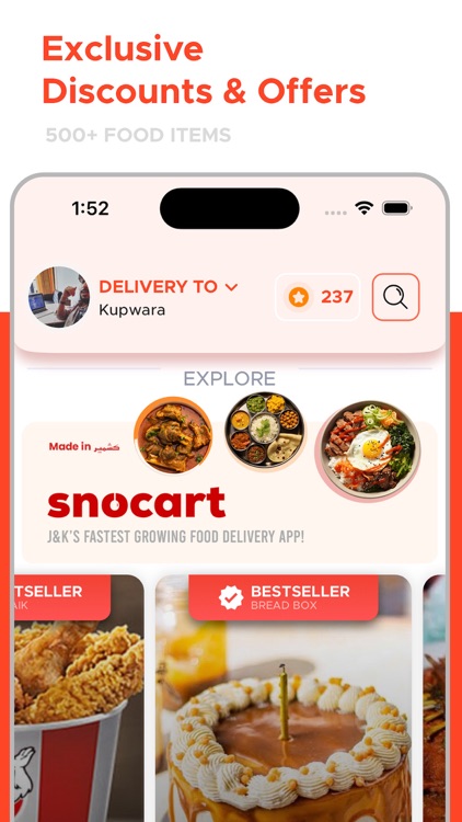 Snocart Food Delivery App