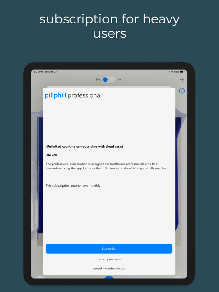 pillphill - pill counter