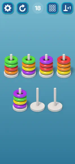 Game screenshot Hoop Stack: Color Sort 3D mod apk