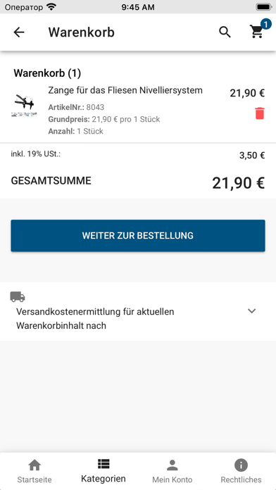 Lantelme Zuglaschen Shop Screenshot
