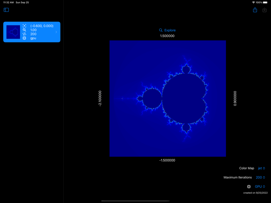 #1. Mandelbrot Navigator 2 (macOS) Podle: Jae-Seung Lee