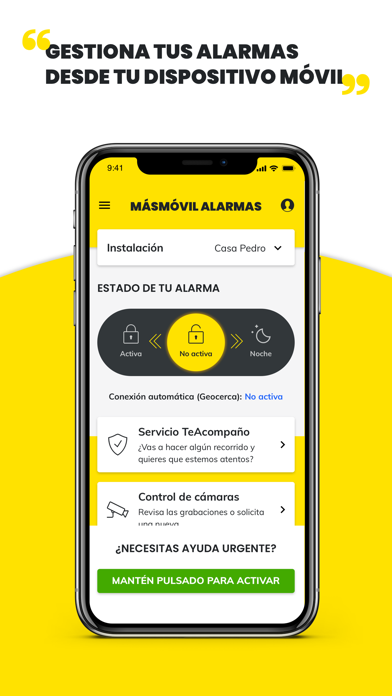 MÁSMÓVIL Alarmas Screenshot