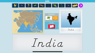Asia - Montessori Geography Screenshot