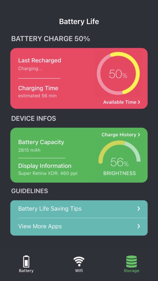 #1. Battery Life checker (iOS) 由: Tarika Sultana