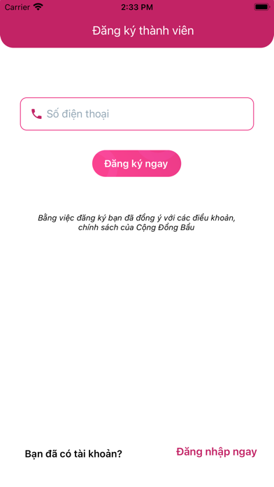 Cộng Đồng Bầu App Screenshot