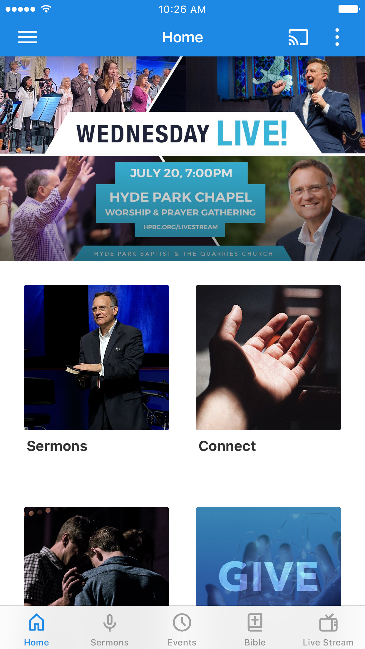 Hyde Park Baptist Church App