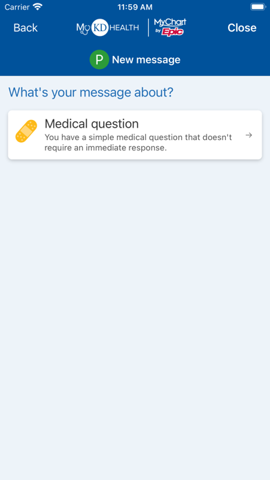MyKD Health Screenshot