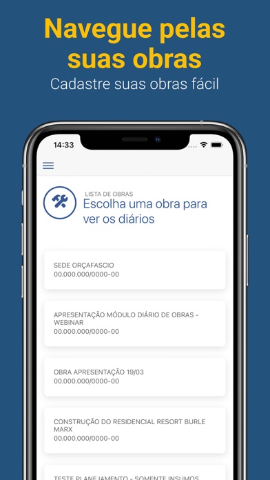 OrçaFascio Diário de Obras Screenshot