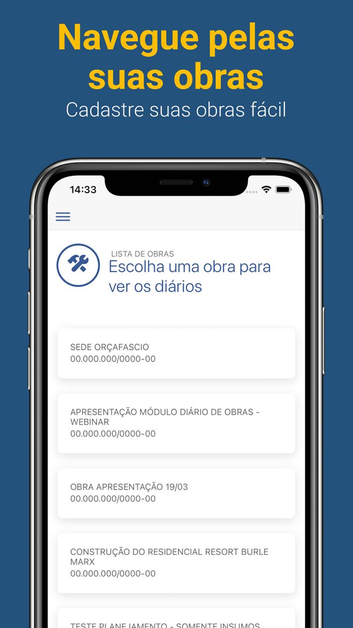 OrçaFascio Diário de Obras