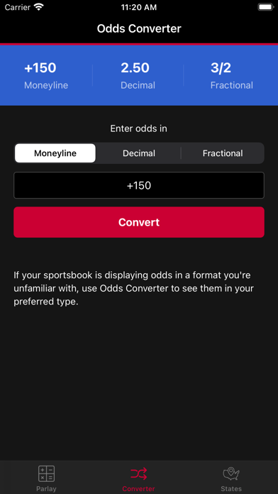US Bet Tools Screenshot