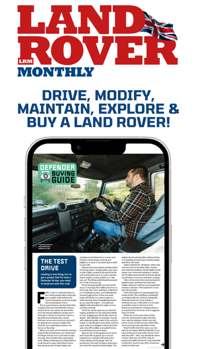 Land Rover Monthly Screenshot