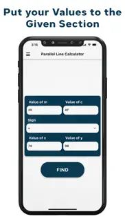 parallel line calculator iphone screenshot 2
