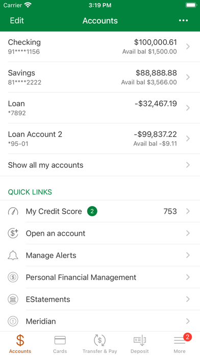 Benton State Bank Screenshot