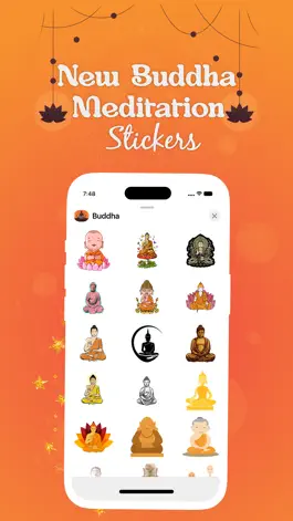 Game screenshot Buddha Meditation Stickers apk
