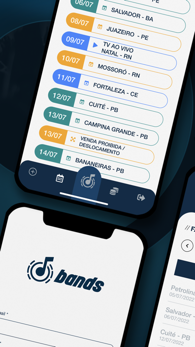 Bands App Screenshot