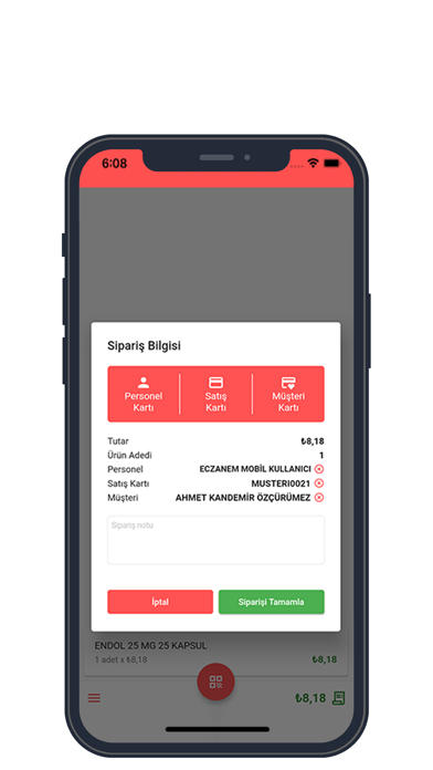 Eczanem Mobil Satış Screenshot