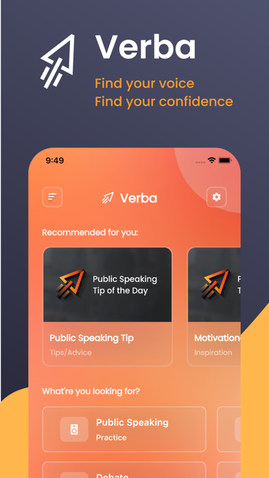 Verba | Public Speaking Coach Screenshot