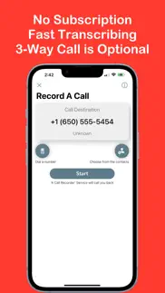 call recorder & transcriber iphone screenshot 1