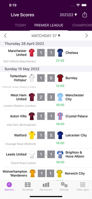 EPL Live Scores 2023-24 - Today's English Premier League Live Scores