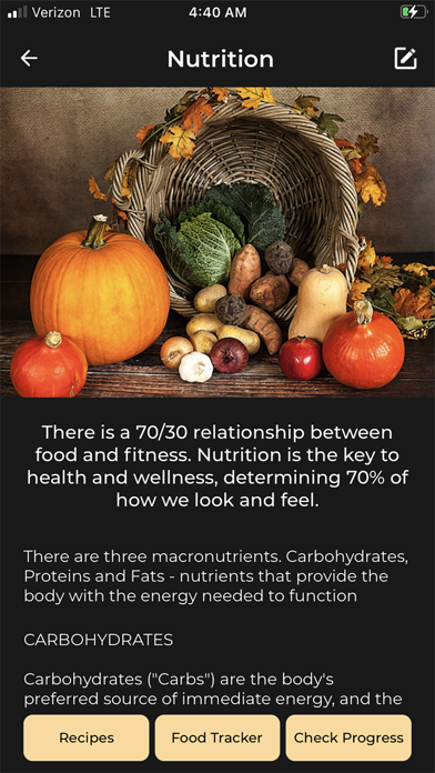 REACH Fitness and Nutrition Screenshot