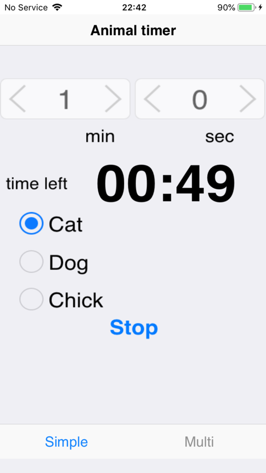 #2. Animal Timer (iOS) By: Masahiro Tomosada