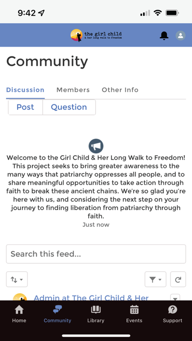 Girl Child Long Walk Hub Screenshot