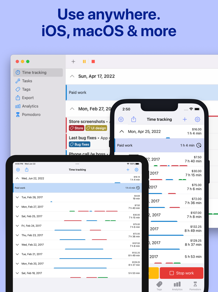 WorkingHours • Time Tracking