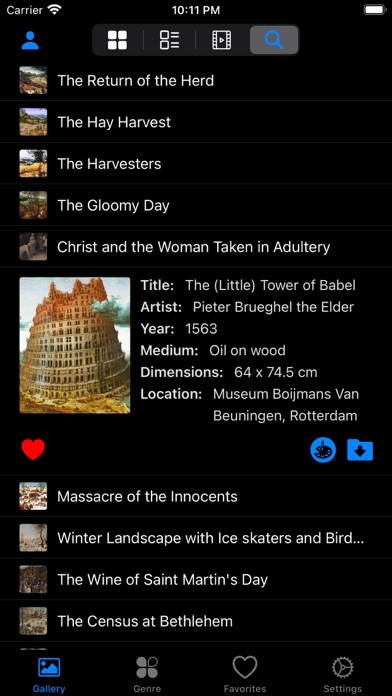 Artlist - Bruegel Collection Screenshot