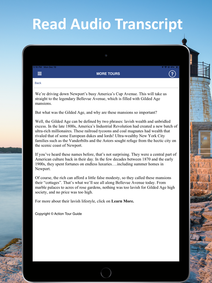 Newport RI Driving Audio Guide