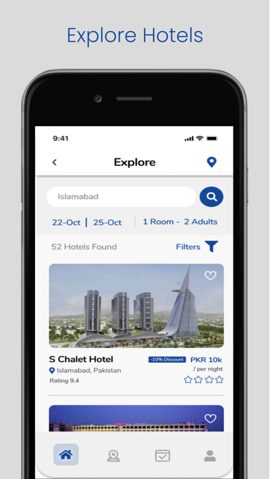 Pakistan Booking Screenshot