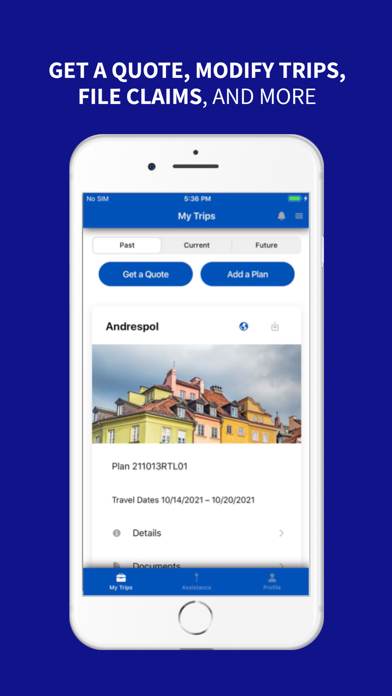 Travel Insured Screenshot