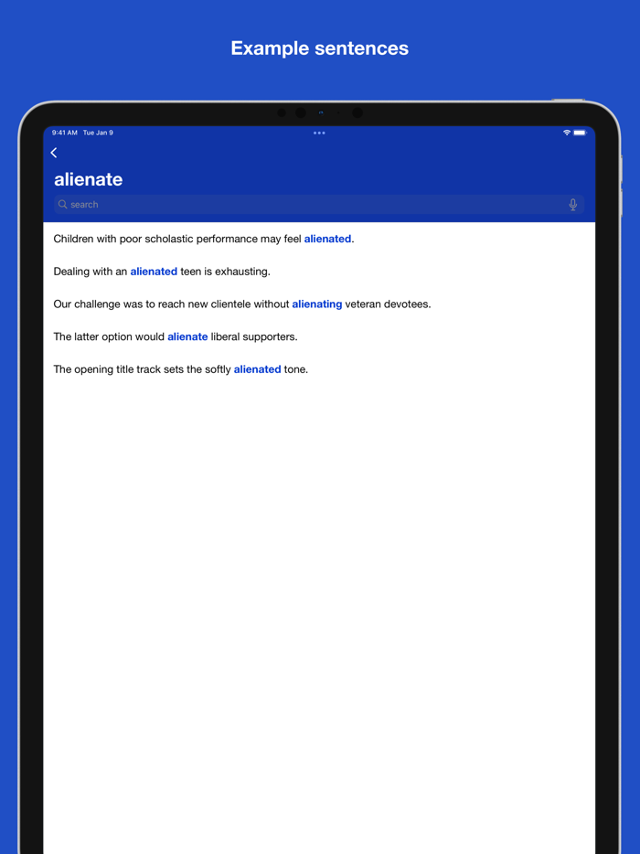 Vocabulary for IELTS TOEFL