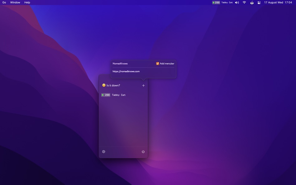 #2. Is it down (macOS) 由: Selcuk Dolapci