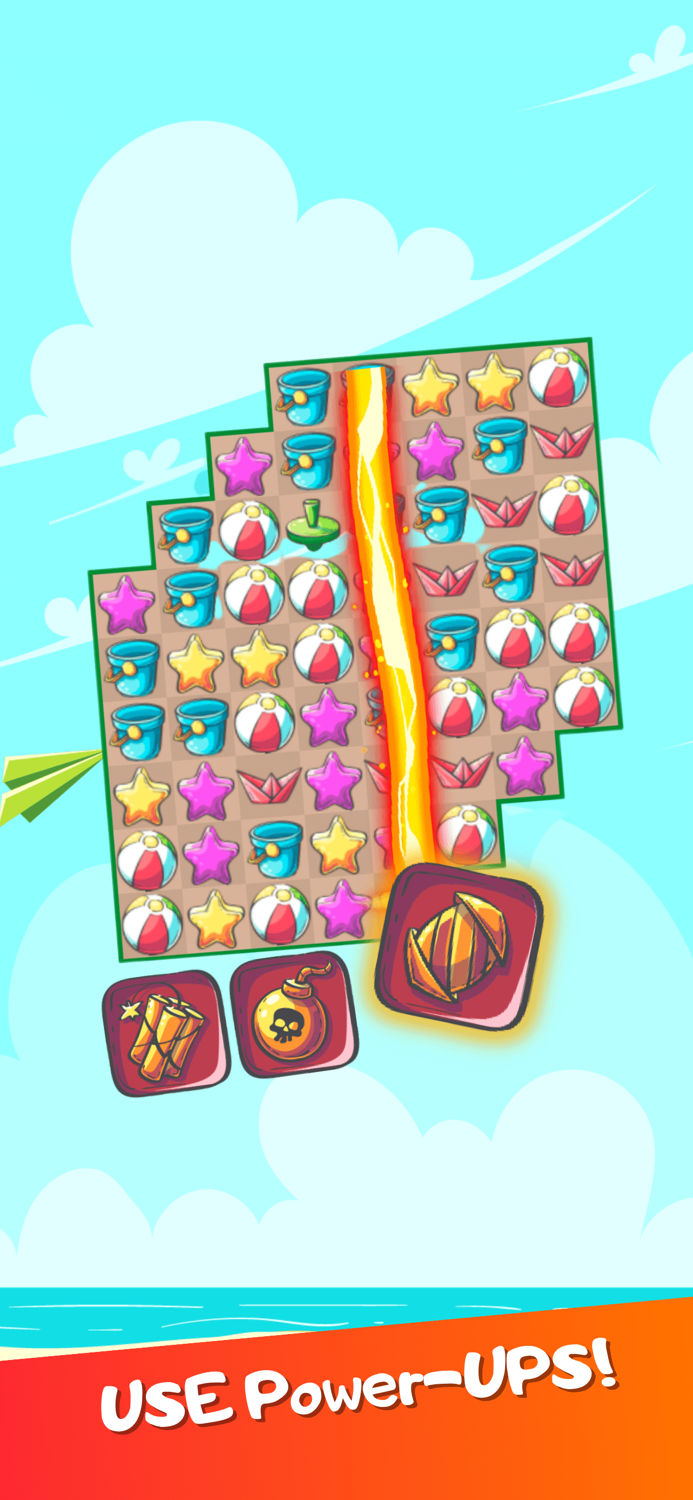 Beach trip saga match3 puzzle