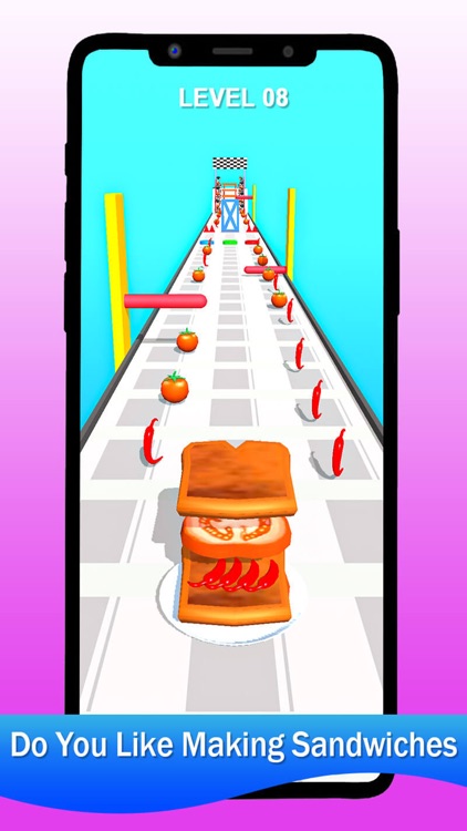 Sandwich Stack Rush 3D