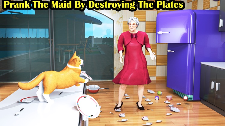 Cat and Maid 3 Prank Cat Game