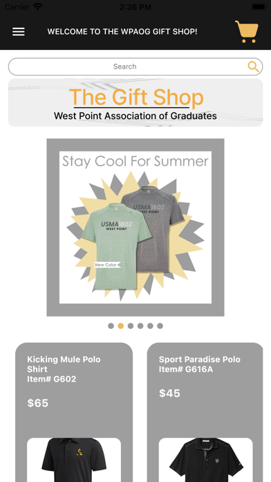 West Point AOG Gift Shop Screenshot