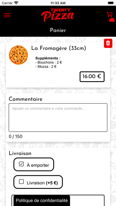 Twenty Pizza Screenshot