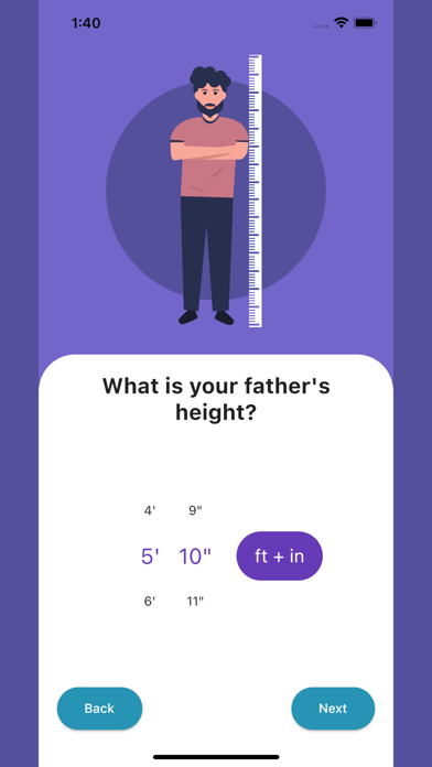 Heightometer- Height Predictor Screenshot