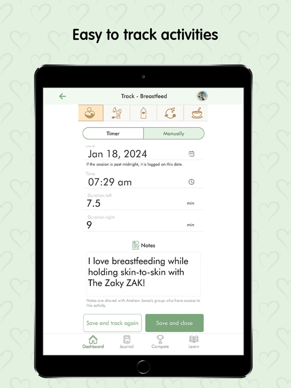 The Zaky | Birth - 3yr tracker iPad screenshot 7 - Medical app