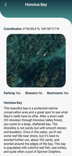 ‎Maui Snorkeling Guide Screenshot