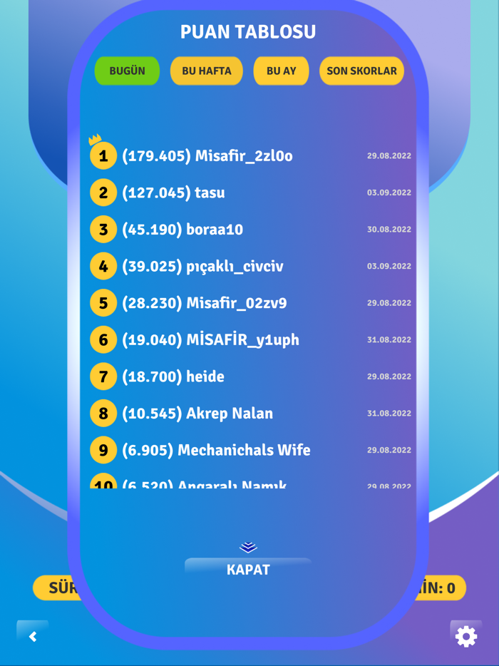 Kelimatris Kelime Bulma Oyunu